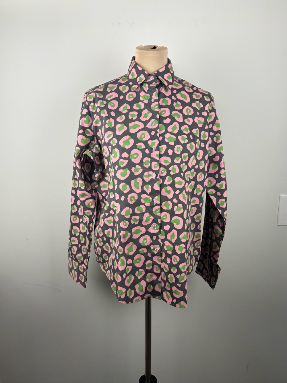 Alpha Kappa Alpha Sorority Shirt Womens Large AKA 20 Pearls Button Down Shirt